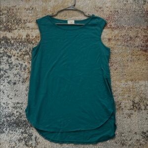 T.La Green/Blue Tunic Top